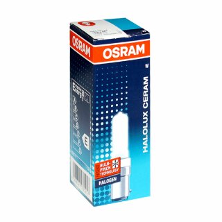 Osram Halogen Leuchtmittel Halolux Ceram Röhre 40W B15d MATT warmweiß dimmbar