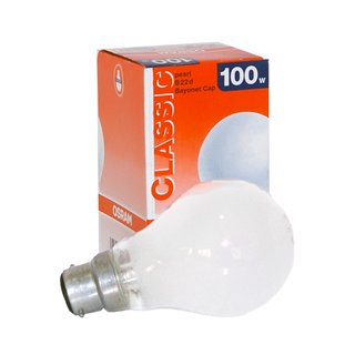 Osram Glühbirne B22d 100W MATT B22 Glühlampe 2000h Glühbirnen Glühlampen 100 Watt