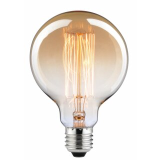 Paulmann Rustika Globe G95 Glühbirne 40W E27 klar Gold...