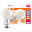 Osram LED Filament Leuchtmittel Birnenform 7,5W = 75W E27 Matt 1055lm warmweiß 2700K