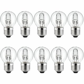 10 x Paulmann Eco Halogen Tropfen 28W fast 40W E27 klar warmweiß dimmbar