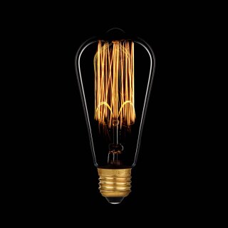 Glühbirne Rustika 40W E27 Vielfachwendel Edison ähnl. Kohlefadenlampe Glühlampe