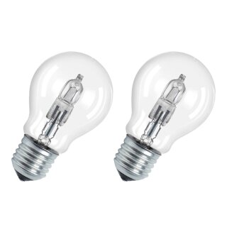 2 x Neolux Eco Halogen Glühbirne 30W = 40W E27 Classic A 64542 warmweiß dimmbar