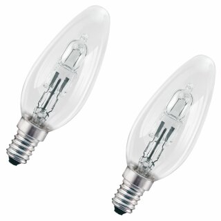 2 x Neolux Eco Halogen Leuchtmittel Kerze Classic B 30W =...