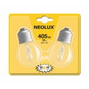 2 x Neolux Eco Halogen Tropfen Glühbirne 30W = 40W E27 klar Blister warmweiß dimmbar