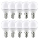 10 x Paulmann LED Leuchtmittel Tropfen 4W = 25W E14 opal matt 927 warmweiß 2700K Ra90