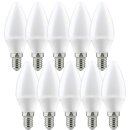 10 x Paulmann LED Leuchtmittel Kerze 4W = 25W E14 matt...