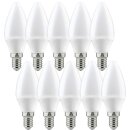 10 x Paulmann LED Leuchtmittel Kerze 4W = 25W E14 matt 927 warmweiß 2700K Ra90