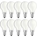 10 x Neolux LED Filament Leuchtmittel Tropfen 2,8W = 25W E14 matt warmweiß 2700K