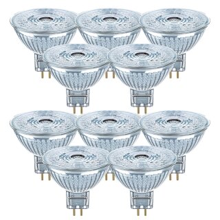 10 x Neolux LED Glas Leuchtmittel Reflektor 4,6W = 35W GU5,3 warmweiß 2700K