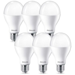 6 x Philips LED Leuchtmittel Birnenform A67 16W = 100W E27 matt 1521lm 827 warmweiß 2700K DIMMBAR