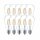 10 x Philips Filament LED Edison ST64 Leuchtmittel Classic LEDbulb 4,3W = 40W E27 klar 827 warmweiß 2700K