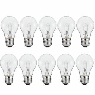 10 x Paulmann Eco Halogen Birnenform 18W fast 25W E27 klar warmweiß dimmbar