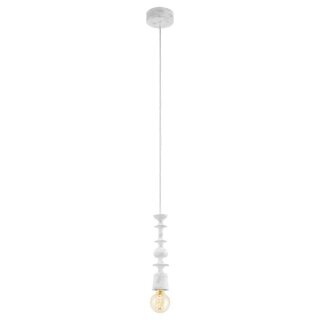 Eglo Pendelleuchte Avoltri E27 max. 60W IP20 Holz Weiß-Patina
