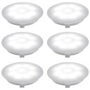 6 x Paulmann Einbauleuchten Einbaustrahler Set Special Line Satin 6 x 1W 230V Boden Decke Wand kaltweiß