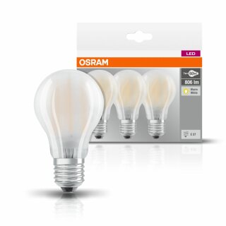 3 x Osram LED Leuchtmittel Base Classic A60 7W = 60W E27...
