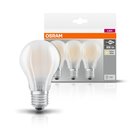 3 x Osram LED Filament Leuchtmittel Birnenform A60 7W = 60W E27 matt warmweiß 2700K