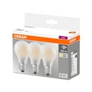 3 x Osram LED Filament Leuchtmittel Birnenform A60 7W = 60W E27 matt warmweiß 2700K