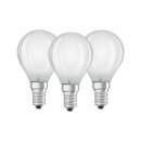 3 x Osram LED Filament Leuchtmittel Tropfen 4W = 40W E14 matt 470lm warmweiß 2700K