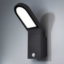 Osram LED Wandleuchte Außen Endura Style Wall Sensor dunkelgrau 12W warmweiß IP44