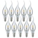 10 x Paulmann LED Leuchtmittel Windstoß Cosy Kerze...