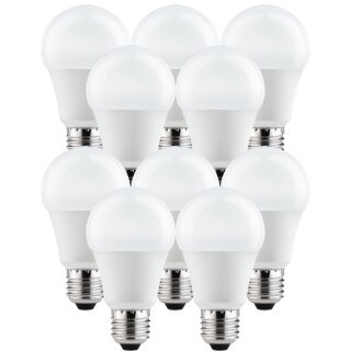 10 x Paulmann LED Leuchtmittel Birnenform AGL 7W = 40W E27 matt kaltweiß Tageslicht 6500K