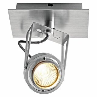 Wand- & Deckenleuchte Tech Alu gebürstet 1-flammig 1 x 50W GU10 230V Halogen geeignet für LED