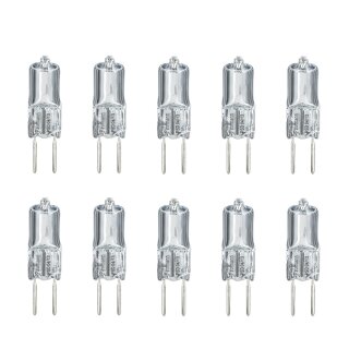 10 x Paulmann Halogen Stiftsockellampe 10W G4 klar warmweiß 2900K dimmbar