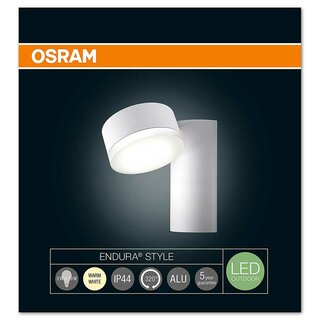 Osram LED Wandleuchte Außenleuchte weiß Warmweiß Endura Spot round 8W 460 Lumen 