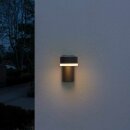 Osram LED Wandleuchte Außen Endura Style Spot Round weiß 8W warmweiß IP44