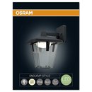Osram LED Wandleuchte Außen Endura Style Lantern Classic Down dunkelgrau 10W warmweiß IP44