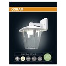 Osram LED Wandleuchte Außen Endura Style Lantern Classic Down weiß 10W warmweiß IP44