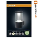Osram LED Wandleuchte Außen Endura Style Lantern Modern dunkelgrau 12W warmweiß IP44