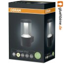 Osram LED Wandleuchte Außen Endura Style Lantern Modern dunkelgrau 12W warmweiß IP44