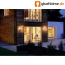 Osram LED Wandleuchte Außen Endura Style Lantern Modern dunkelgrau 12W warmweiß IP44