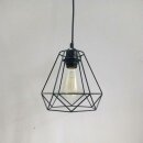 LED Pendelleuchte Vintage Schwarz Käfig 4W E27 Filament Retro Industrie Design Metall Deckenlampe Hängeleuchte