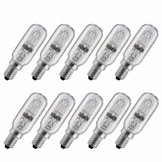 10 x Paulmann Eco Halogen Leuchtmittel Röhre T25 33W E14 klar warmweiß dimmbar