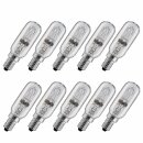 10 x Paulmann Eco Halogen Leuchtmittel Röhre T25 33W E14 klar warmweiß dimmbar