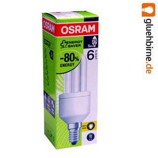 Osram Dulux Value 5W = 25W E14 Energiesparlampen Lumilux warm warmweiß