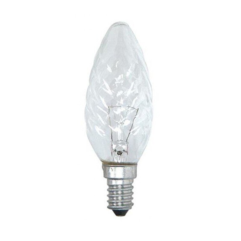 10 x Glühbirne Kerze gedreht 25W E14 KLAR Glühbirnen Glühlampen Glühlampe 25 ... 
