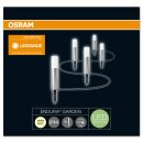 Osram LED Endura Garden Pole Mini Außenbeleuchtung 5 x Erdspieß silber