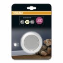 Osram LED Nachtlicht Lunetta Round Weiß Steckdosenlicht Lichtsensor Schalter Warmweiß