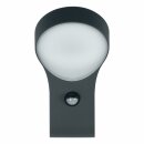 Osram LED Wandleuchte Endura Style WallRound außen dunkelgrau 8W Sensor Bewegungsmelder warmweiß IP44