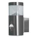 Osram LED Wandleuchte Endura Style Mini Wall außen silber 4W Sensor Bewegungsmelder warmweiß IP44