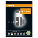 Osram LED Wandleuchte Endura Style Mini Wall außen silber 4W Sensor Bewegungsmelder warmweiß IP44