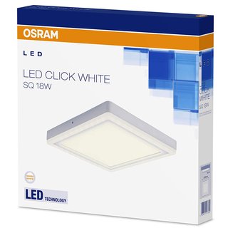 Osram LED Wand- & Deckenleuchte Click White Square SQ 18W steuerbar per Schalter