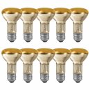 10 x Paulmann Glühbirne Reflektor R63 60W E27 Gold Goldlicht extra warmweiß 2300K dimmbar