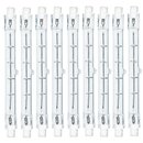 10 x Halogen Leuchtmittel Stab R7s 100W 118mm Halogenstab 230V warmweiß dimmbar