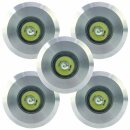 Ritos LEDs Garden 5 x LED Garten Einbauspot rund 42mm 5 x...