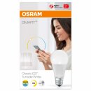 4 x Osram Smart+ LED Leuchtmittel ZigBee E27 CCT Farbwechsel warmweiß - Tageslicht 2700K - 6500K dimmbar Ersatz für 60W Alexa kompatibel